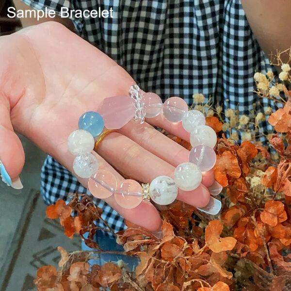 facet surface irregular polygon shape natural rose quartz bead - Image 7