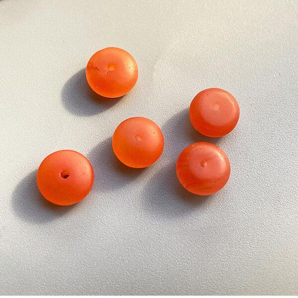 rondelle shape 5A natural red agate bead, red agate spacer bead - Image 3