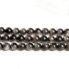 6mm - 16mm whole strand round shape high quality silver light genuine natural obsidian bead