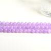 4mm - 12mm whole strand round shape genuine natural lavender amethyst bead