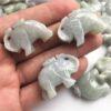 elephant shape genuine natural jadeite charm, jade bead