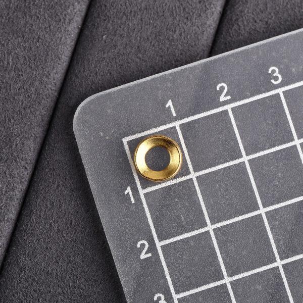 simple ring shape gild s925 sterling silver bead, golden ring bead - Image 2
