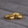 Sun Wukong's golden hoop shape gild s925 sterling silver bead, golden ring bead
