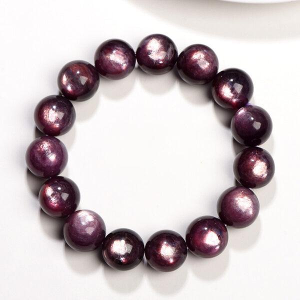 6mm - 15mm round shape genuine natural lepidolite beaded bracelet - Image 4