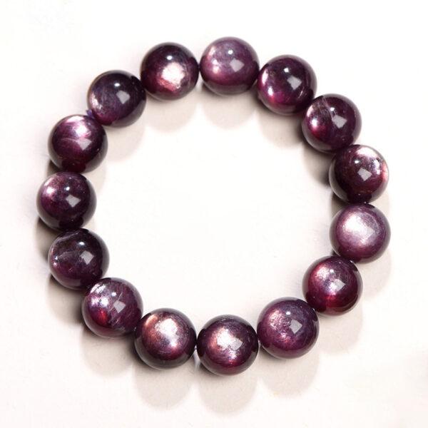 6mm - 15mm round shape genuine natural lepidolite beaded bracelet - Image 5