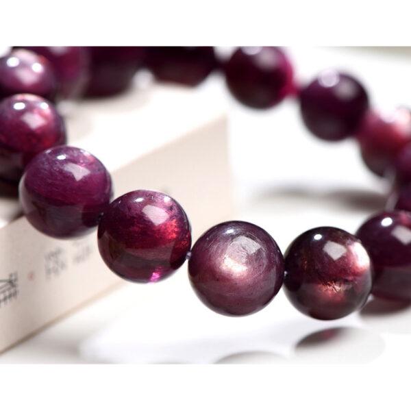 6mm - 15mm round shape genuine natural lepidolite beaded bracelet - Image 6