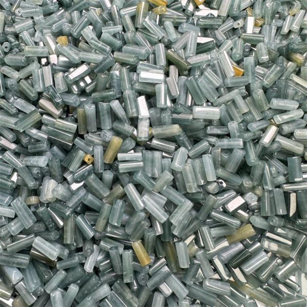 irregular bar shape genuine natural icy blue jadeite bead, jade bead - Image 9