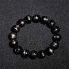 6mm - 14mm round shape 6A genuine natural Hypersthene beaded bracelet