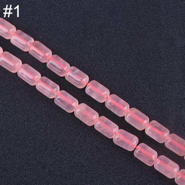 genuine natural rose quartz bead, whole strand multi shapes bead - Image 2