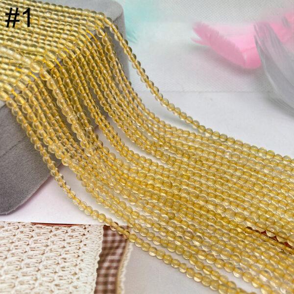 small size various genuine natural gemstones bead, 3 mm whole strand round bead - Image 2