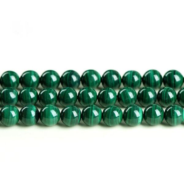 4mm - 14mm whole strand round shape genuine natural malachite bead