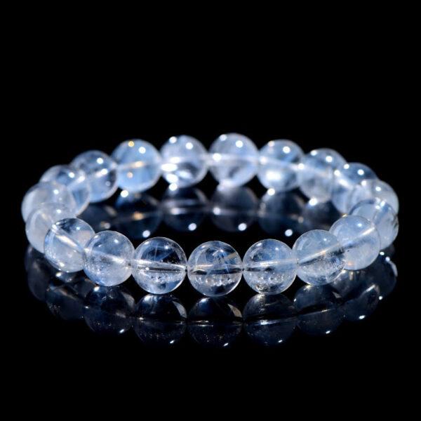 5mm - 12mm round shape 5A genuine natural blue needle quartz beaded bracelet