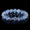 5mm - 12mm round shape 7A genuine natural blue needle quartz beaded bracelet