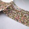 2mm small size whole strand round shape genuine natural tourmaline bead