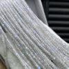 3mm small size whole strand facet surface round shape genuine natural moonstone bead
