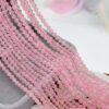 2 - 4mm small size whole strand round shape genuine natural rose quartz bead