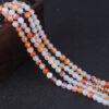 8 - 10mm whole strand round shape genuine natural colorful agate bead