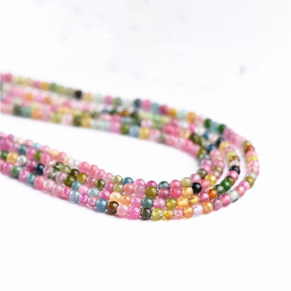 2mm - 3mm small bead whole strand round shape 5A genuine natural tourmaline bead - Image 2