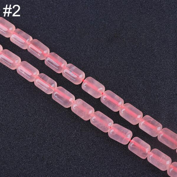 genuine natural rose quartz bead, whole strand multi shapes bead - Image 3