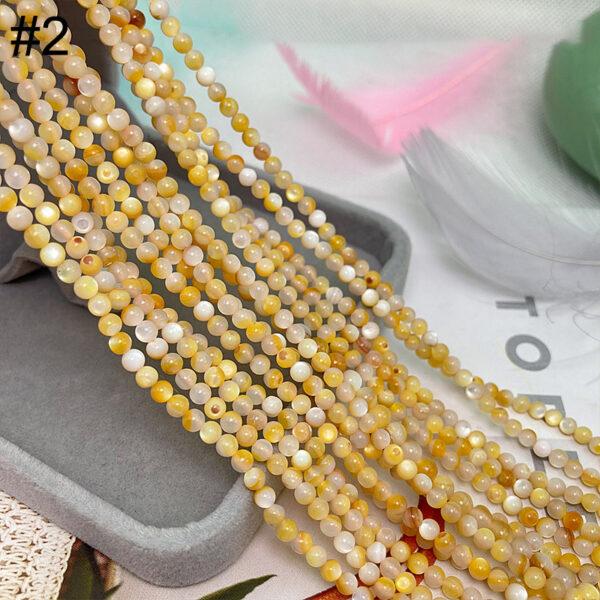 small size various genuine natural gemstones bead, 3 mm whole strand round bead - Image 3