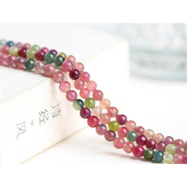 2mm - 3mm small bead whole strand round shape 5A deeper color genuine natural tourmaline bead - Image 2