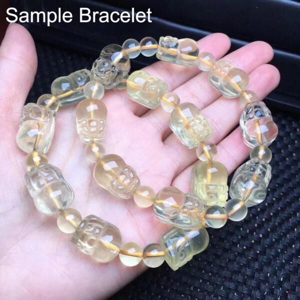 Pixiu shape genuine natural citrine bead, light yellow citrine animal bead - Image 2