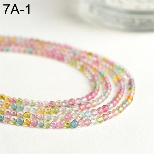 small bead whole strand round shape genuine natural tourmaline bead - Image 2