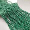 2mm - 3mm small size whole strand facet round shape genuine natural turquoise bead