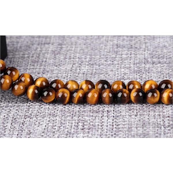 6mm - 16mm whole strand round shape 6A genuine natural tiger's eye stone bead - Image 6