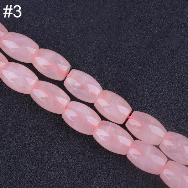 genuine natural rose quartz bead, whole strand multi shapes bead - Image 4