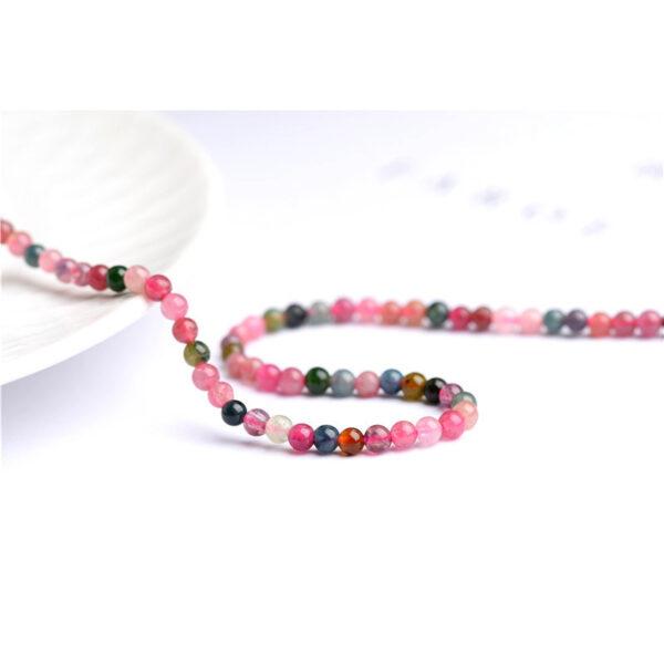 2mm - 3mm small bead whole strand round shape 3A genuine natural tourmaline bead - Image 3