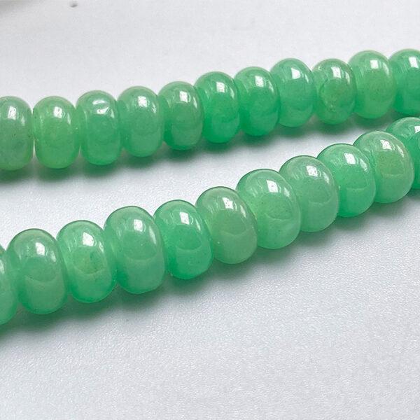 genuine natural aventurine bead, 8.5 mm whole strand rondelle bead - Image 3