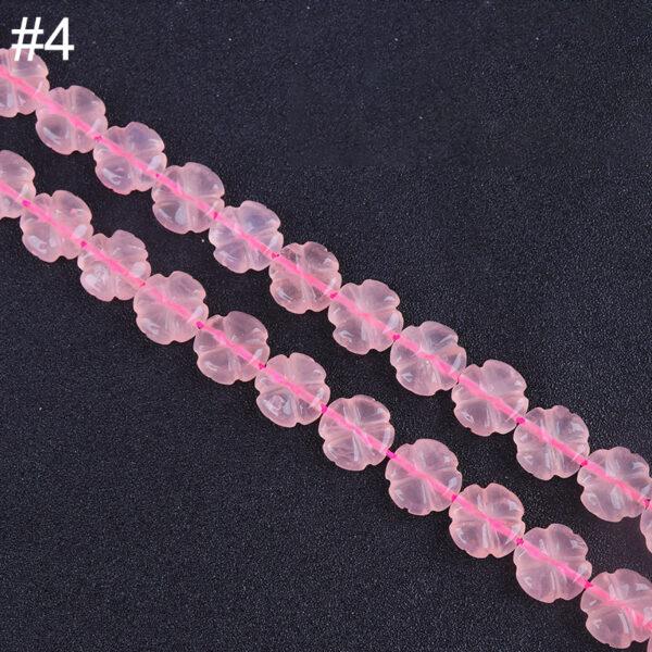 genuine natural rose quartz bead, whole strand multi shapes bead - Image 5