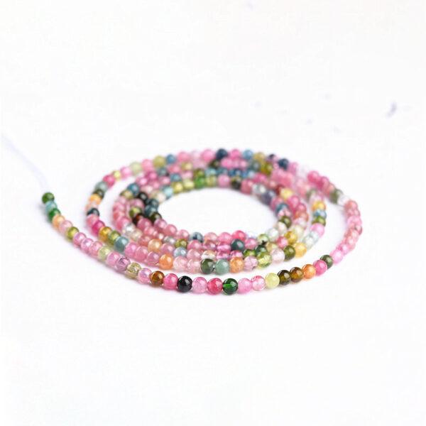 2mm - 3mm small bead whole strand round shape 5A genuine natural tourmaline bead - Image 4