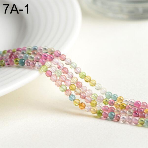 small bead whole strand round shape genuine natural tourmaline bead - Image 4