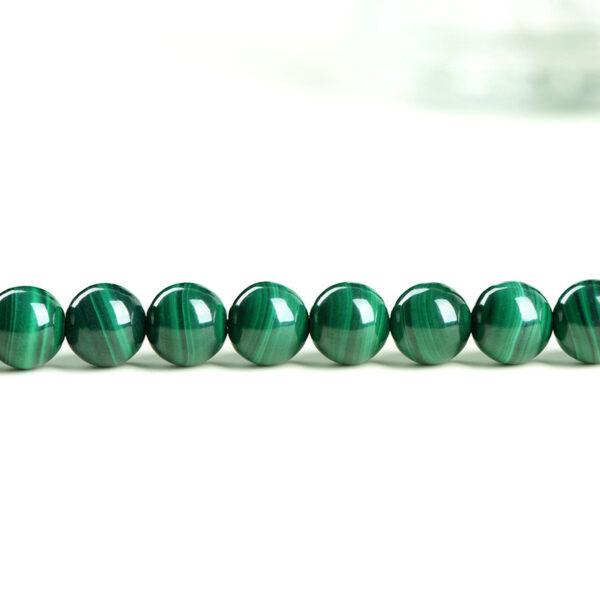 4mm - 14mm whole strand round shape genuine natural malachite bead - Image 5