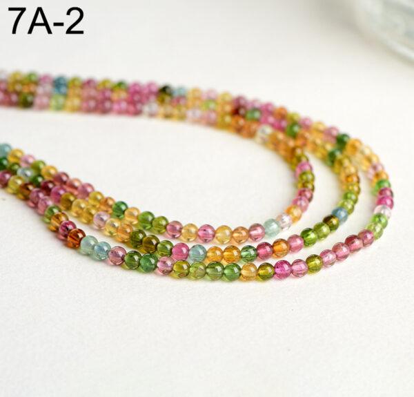small bead whole strand round shape genuine natural tourmaline bead - Image 5