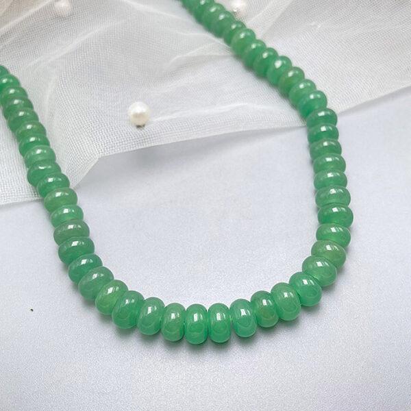 genuine natural aventurine bead, 8.5 mm whole strand rondelle bead - Image 2
