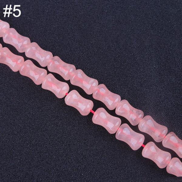 genuine natural rose quartz bead, whole strand multi shapes bead - Image 6