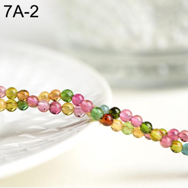 small bead whole strand round shape genuine natural tourmaline bead - Image 6