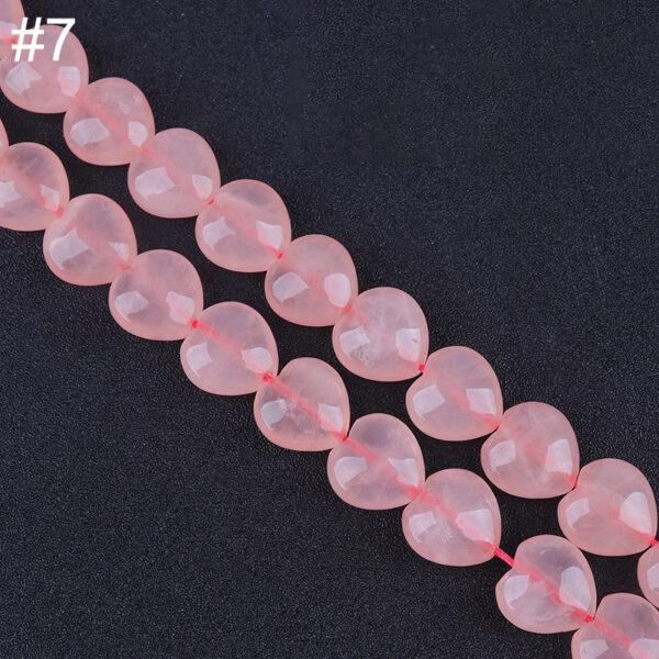 genuine natural rose quartz bead, whole strand multi shapes bead - Image 8