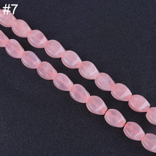 genuine natural rose quartz bead, whole strand multi shapes bead - Image 8