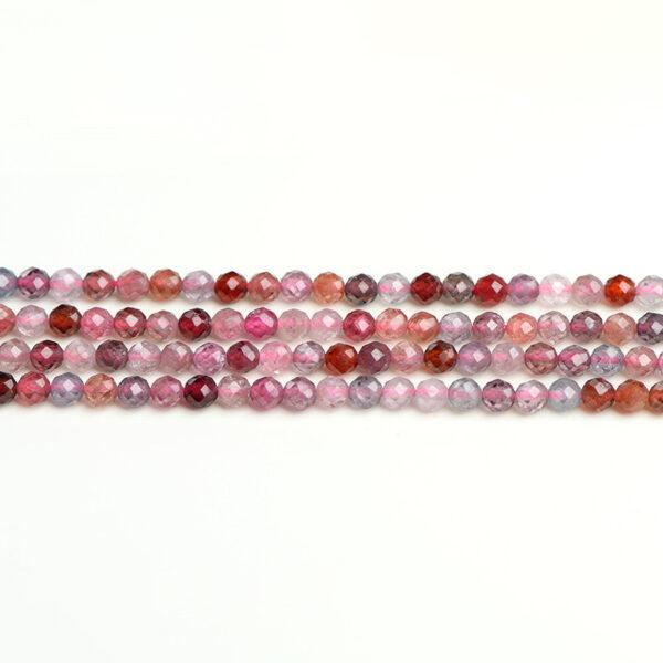 3 - 6mm round shape genuine natural colorful spinel beaded bracelet - Image 8