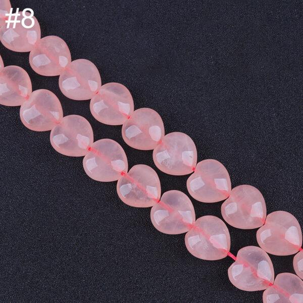 genuine natural rose quartz bead, whole strand multi shapes bead - Image 9