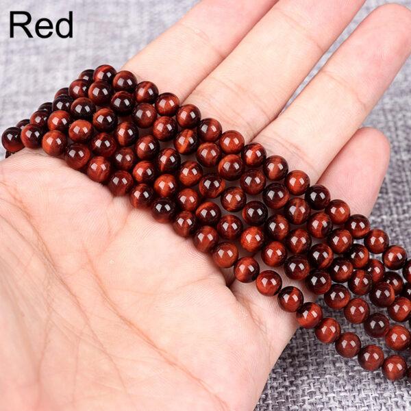 6mm - 16mm whole strand round shape 6A genuine natural tiger's eye stone bead - Image 3