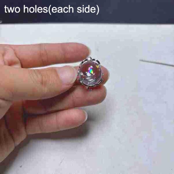 genuine natural clear quartz bead, quartz bead, clear bead, white bead, round bead - Image 5