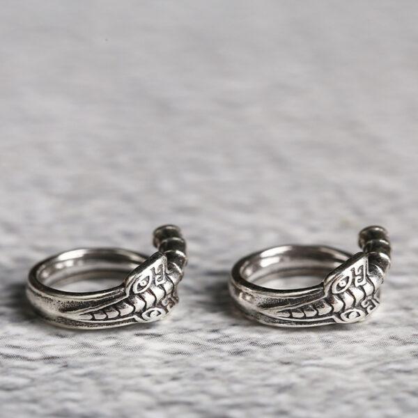 ring bead, curved sword bead, jump ring, spacer bead, s925 sterling silver, silver bead, oxidized silver bead