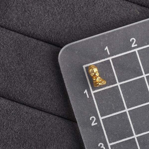small Buddha bead, s925 sterling silver, silver bead, golden bead, gild bead - Image 2