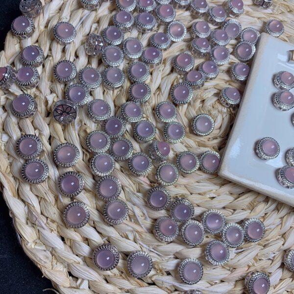 round shape genuine natural rose quartz bead, flower shape rose quartz bead - Image 3
