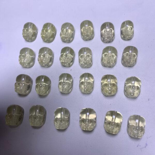genuine natural lemon yellow citrine bead, citrine bead, citrine pixiu, yellow bead, pixiu bead, animal bead - Image 3